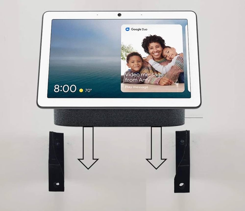 その他 google nest hub max Google Nest Hub Max Wall Mount, 10 inch Touchecreen (Black